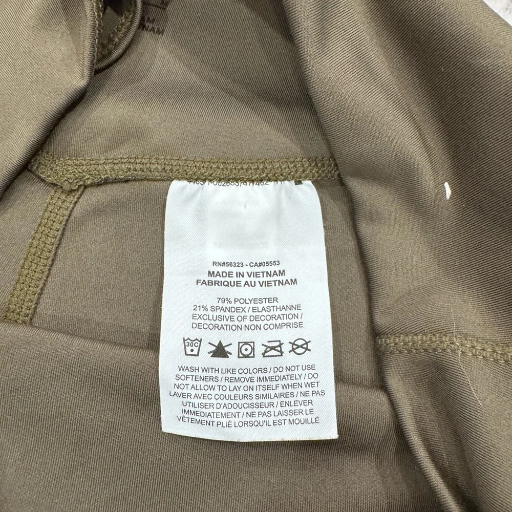 Nike Dri-FIT Olive Green High Rise Biker Shorts Size M - Picture 8 of 9